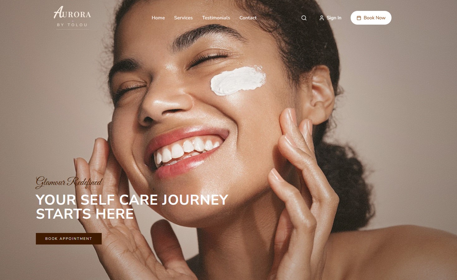 Aurora Salon website project