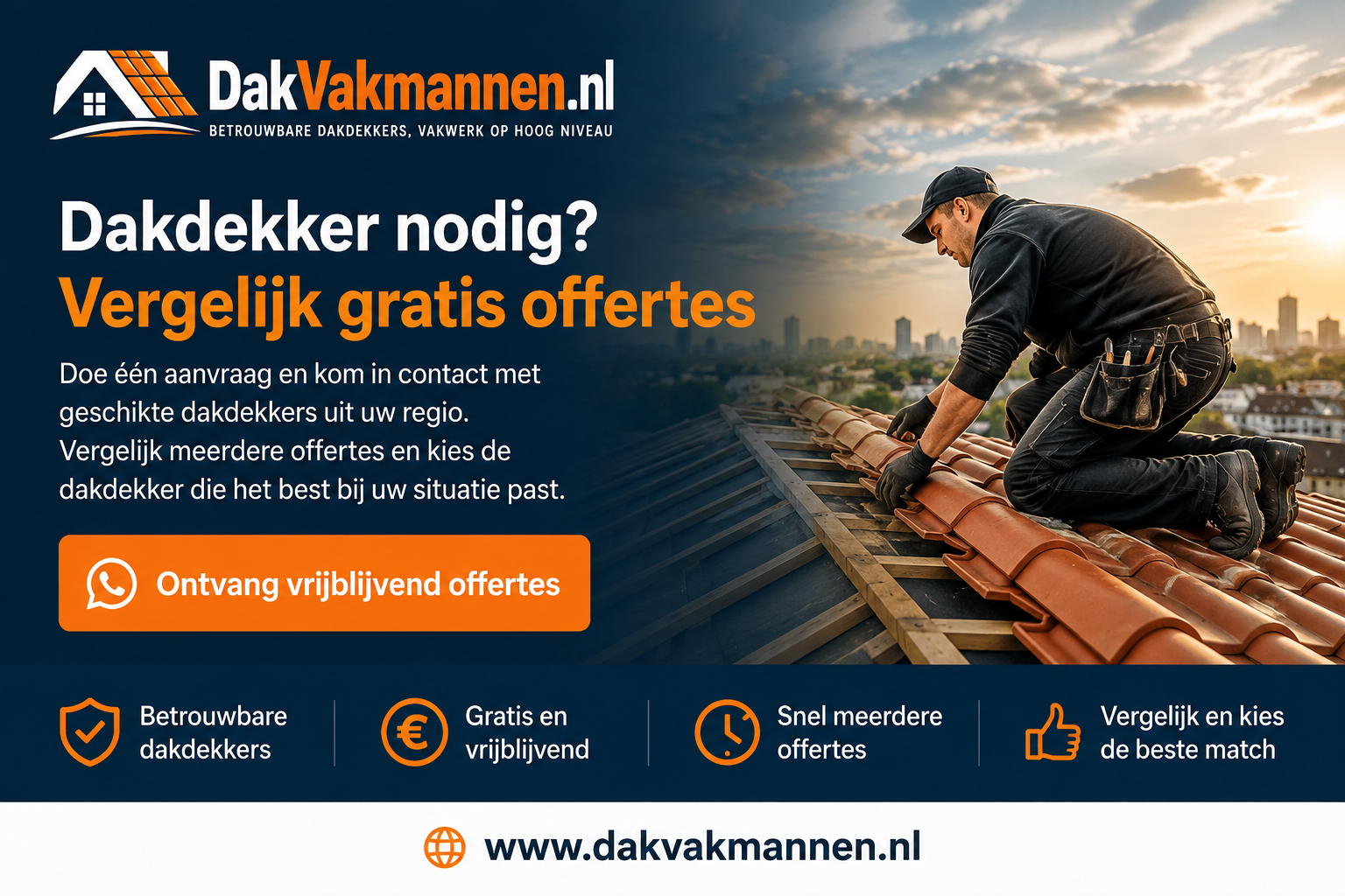 Dakvakmannen.nl – Leadplatform & lokale SEO